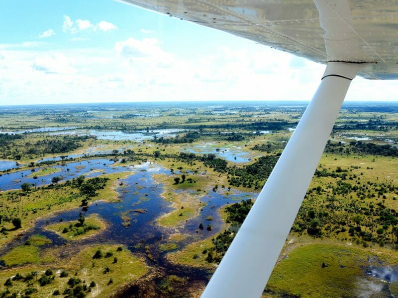 Light aircraft, Okavango Delta, Botswana