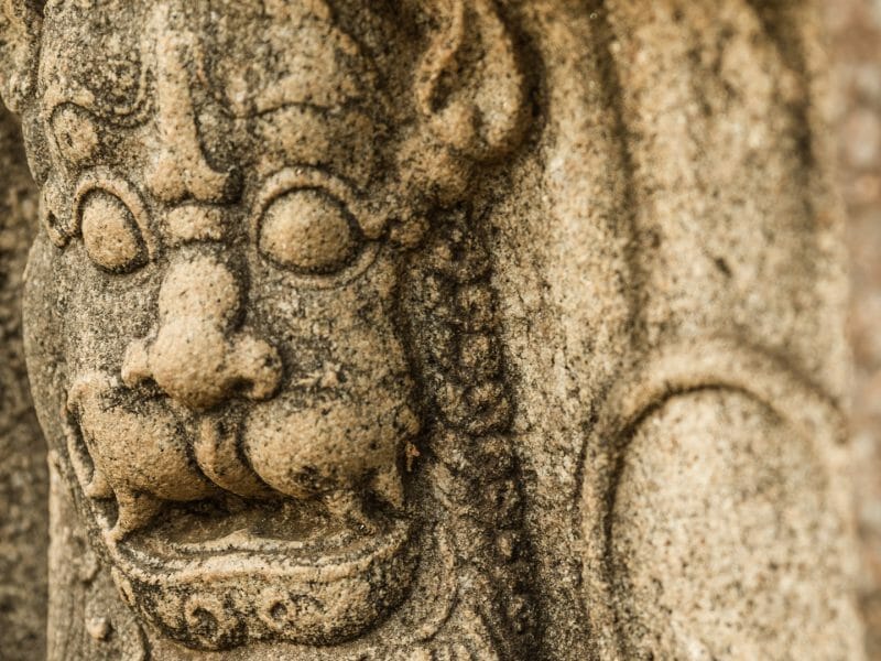 Lion Carving, Anuradhapura, Sri Lanka