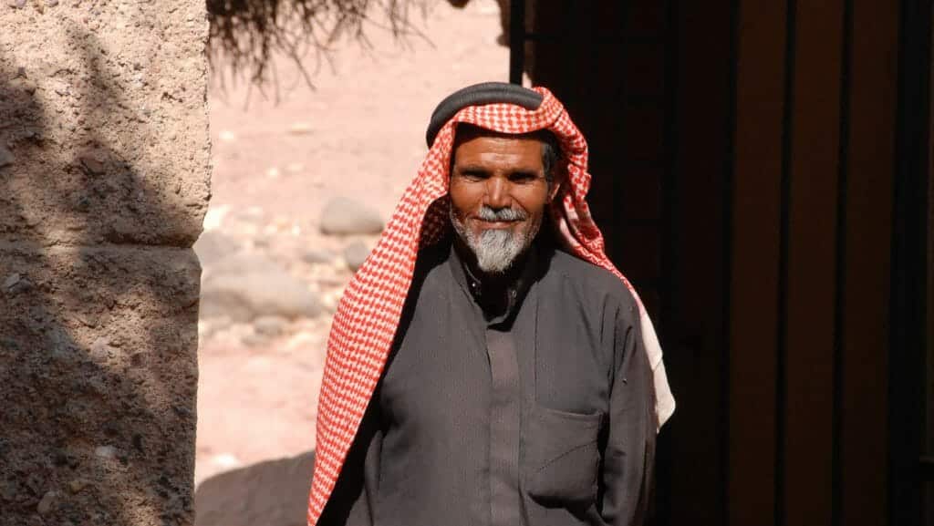 Local Bedouin Elder, Feynan Eco Lodge, Jordan