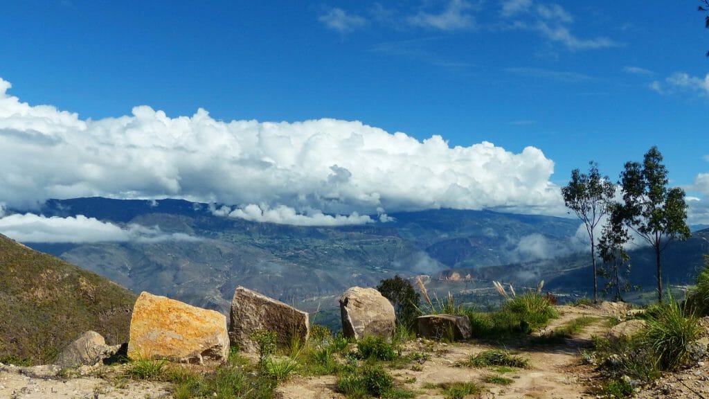 Landscape view of the countryside in Loja