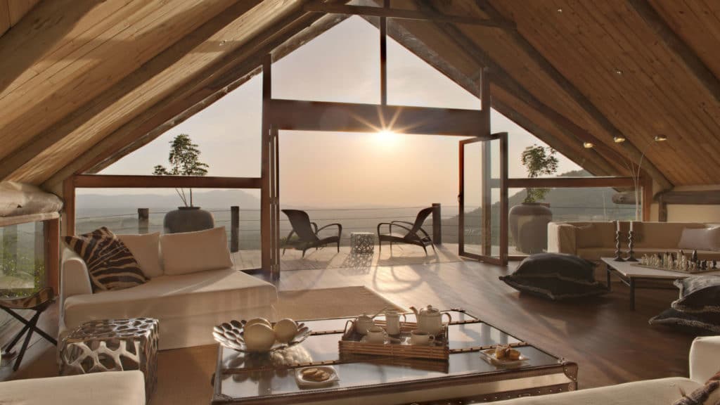 Lounge, Cottar's 1920 Camp, Masai Mara, Kenya