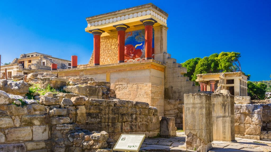 Minoan Palaces in Knossos, Heraklion, Greece