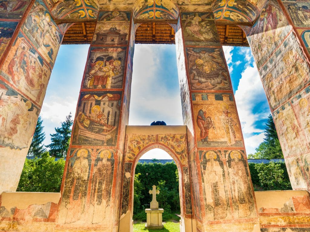 Moldovita orthodox church monastery, Moldavia, Bucovina, Romania
