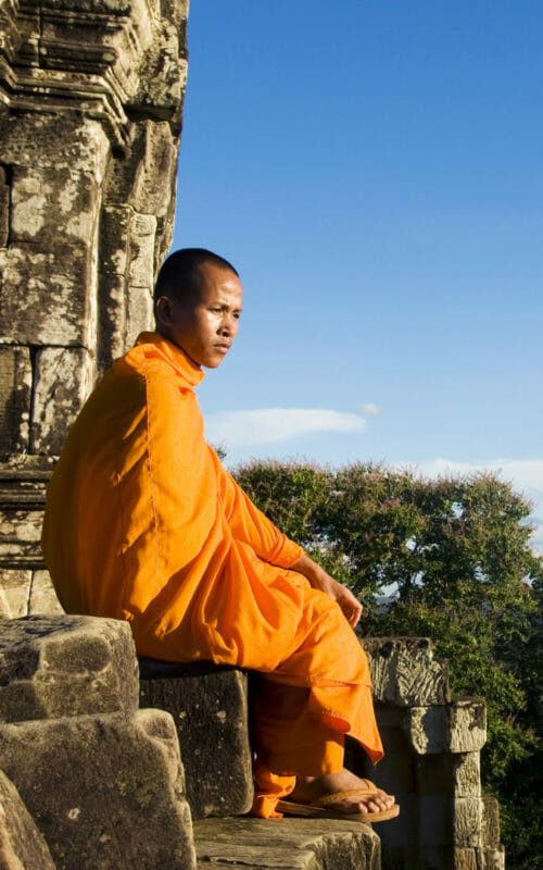 Monk, Angkor Wat, Cambodia