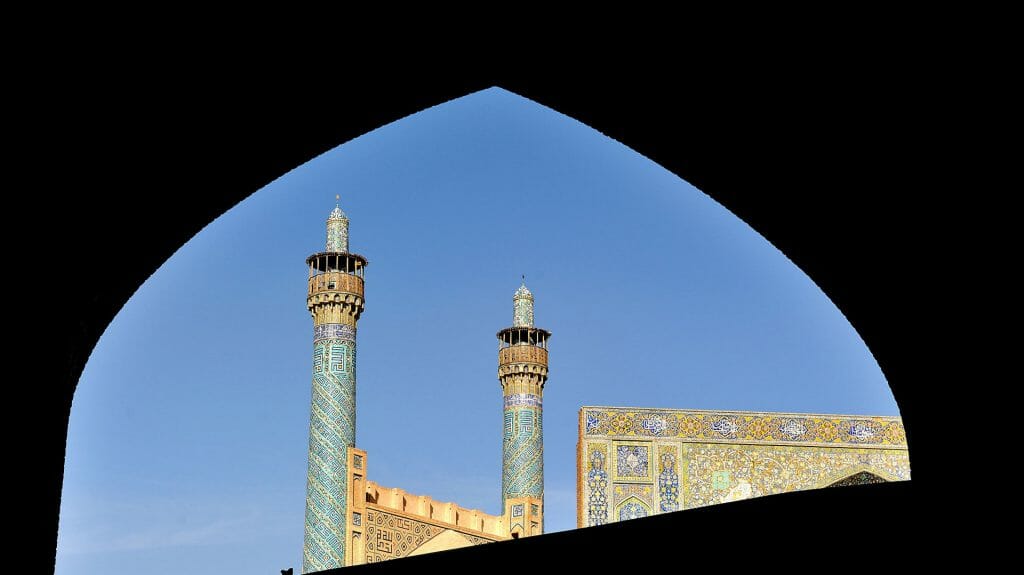 Mosque Minarettes, Isfahan, Iran