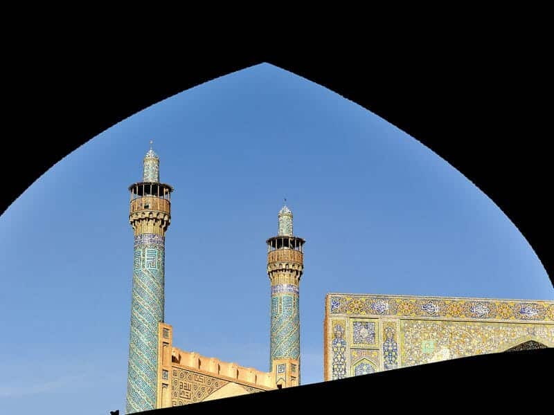 Mosque Minarettes, Isfahan, Iran