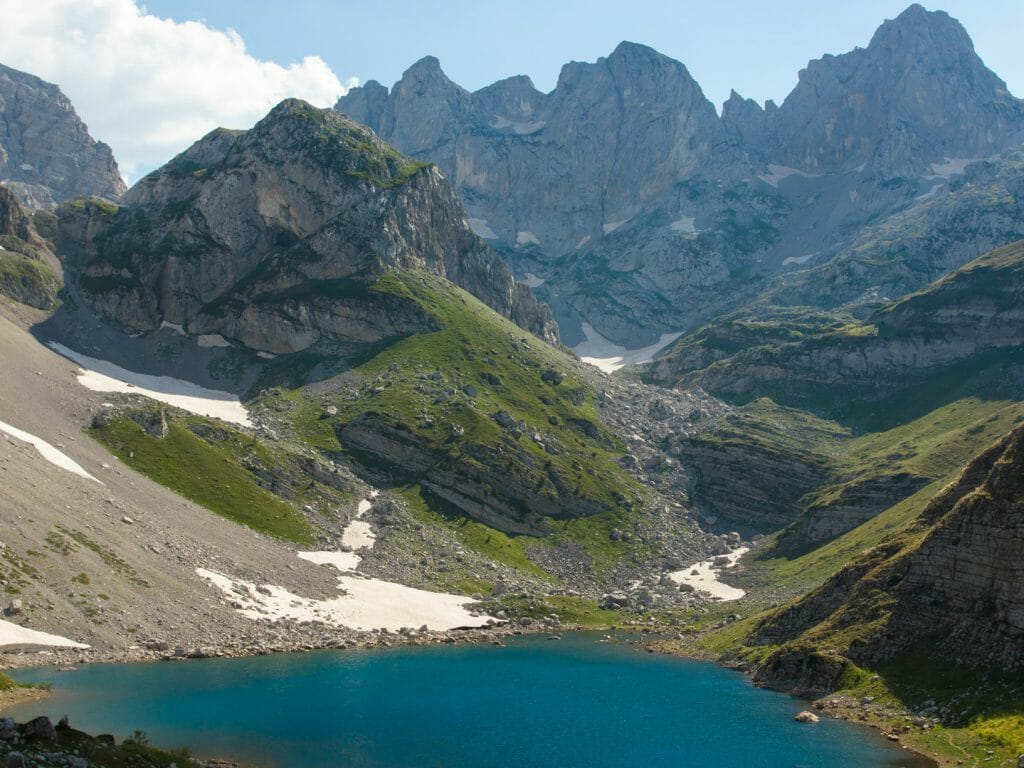 Mountain Lake, Theth National Park, Albanian Alps, Albania