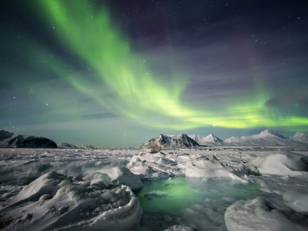 Northern Lights, Spitsbergen, Svalbard