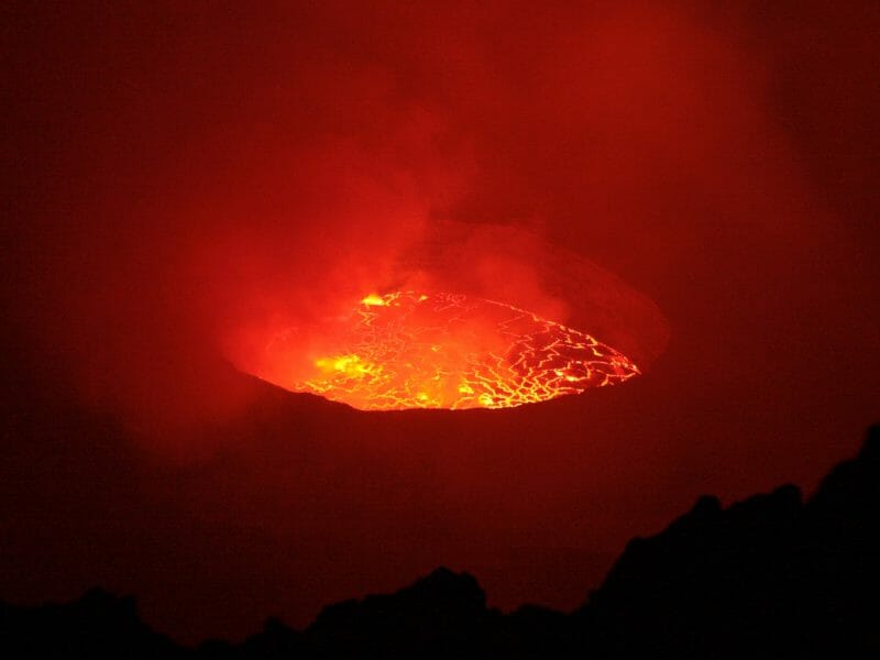 Nyiragongo molten lava, Virunga National Park, Democratic Republic of Congo