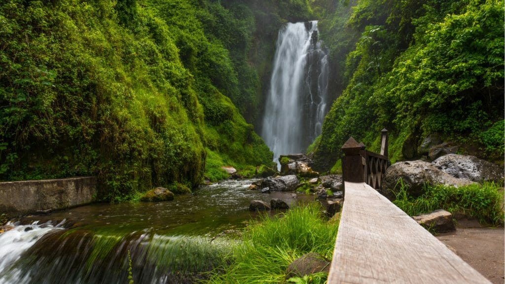 Peguche waterfall, Otavalo, Ecuador