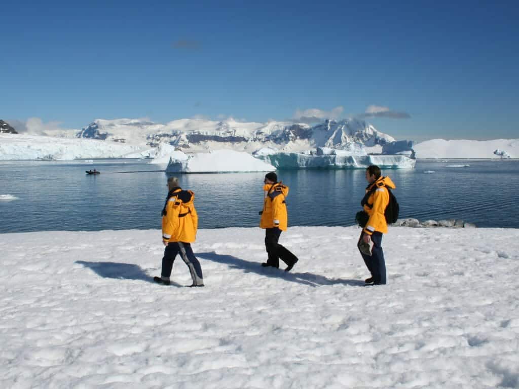 People Walking, Cuverville Island, Anarctica