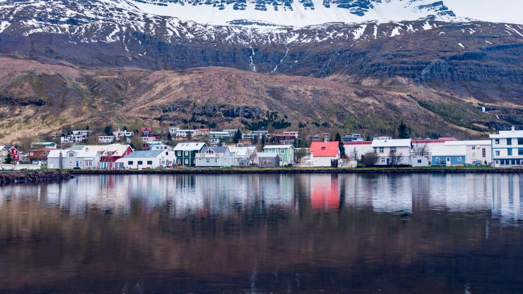 Town of Seyoisfjordur, Iceland