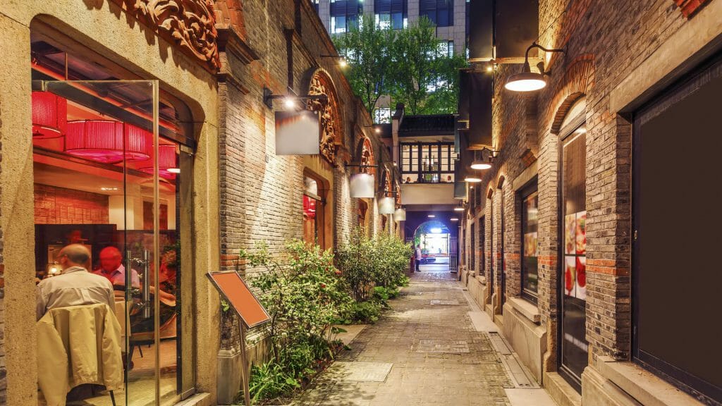 Shanghai Xintiandi and Shikumen building