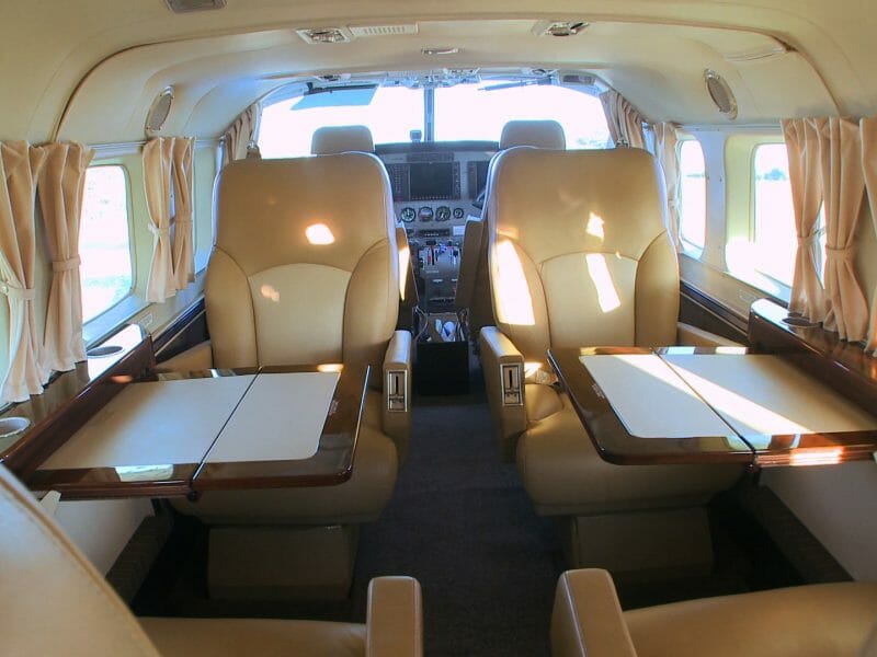 Skysafari aircraft interior, Kenya