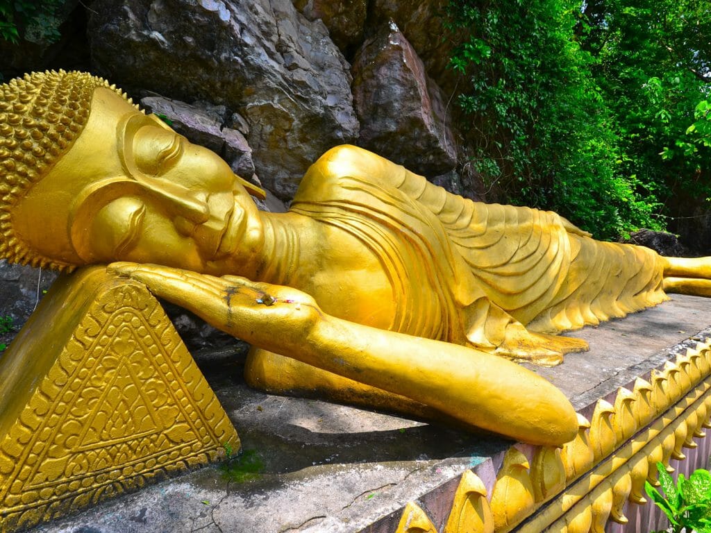 Sleeping Budda, Wat Phou Si Hill, Luang Prabang, Laos