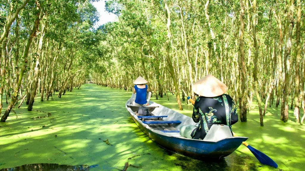 Small Boat on the Mekong, Mekong Delta, Vietnam