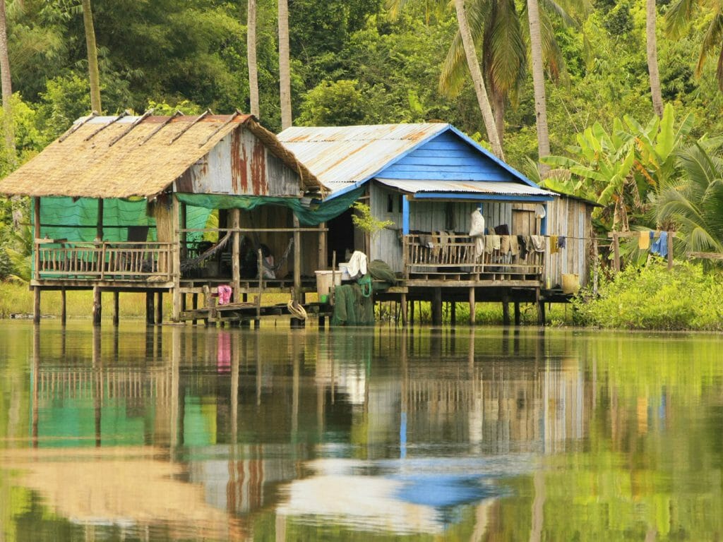 Stilt Houses, Ream National Park, Cambodia