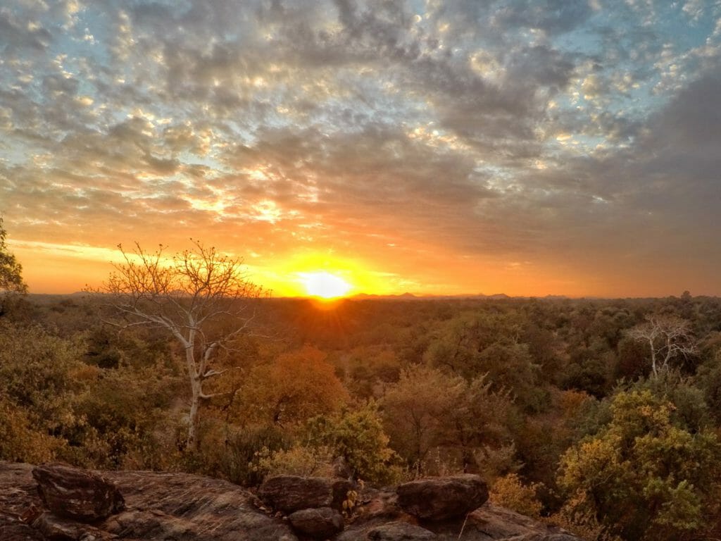 Sundowner view, Majete Wildlife Reserve, Malawi