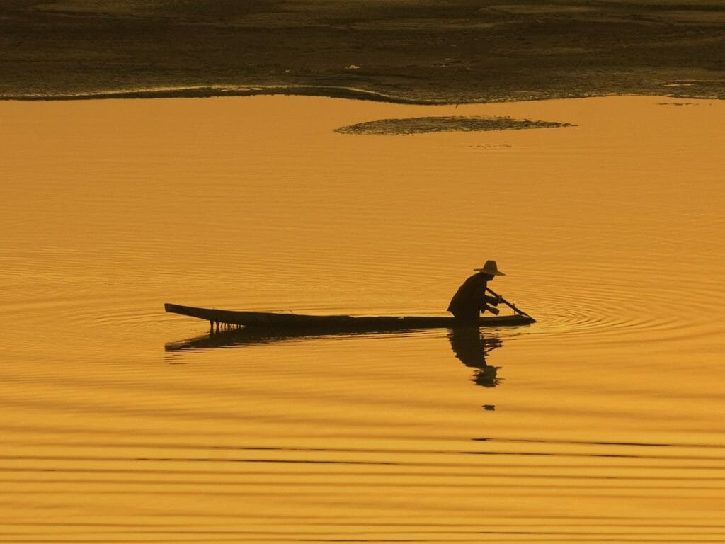 Sunset Over Inle Lake, Myanmar