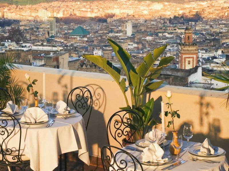 Terrace, Riad Fes, Fes, Morocco