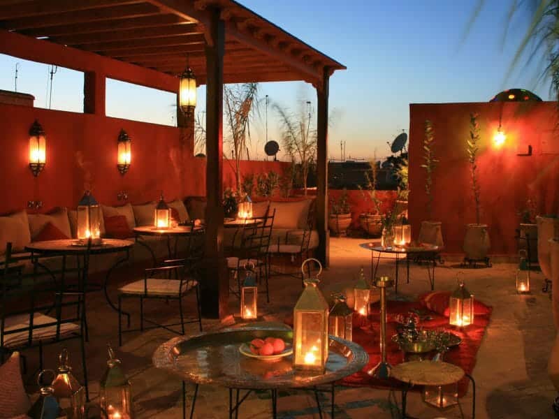 Terrace, Riad Honey, Marrakech, Morocco
