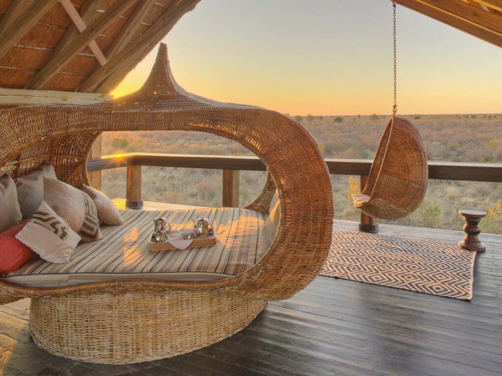 Top deck of the suite, Feline Fields, Kalahari Desert