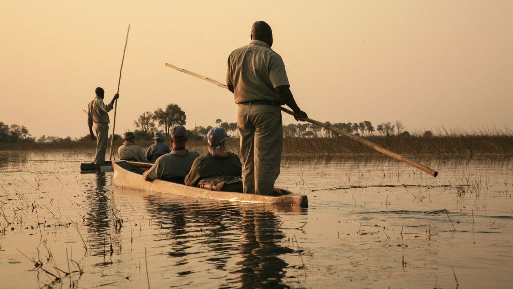 Traditional Mokoro, Okavango Delta, Botswana