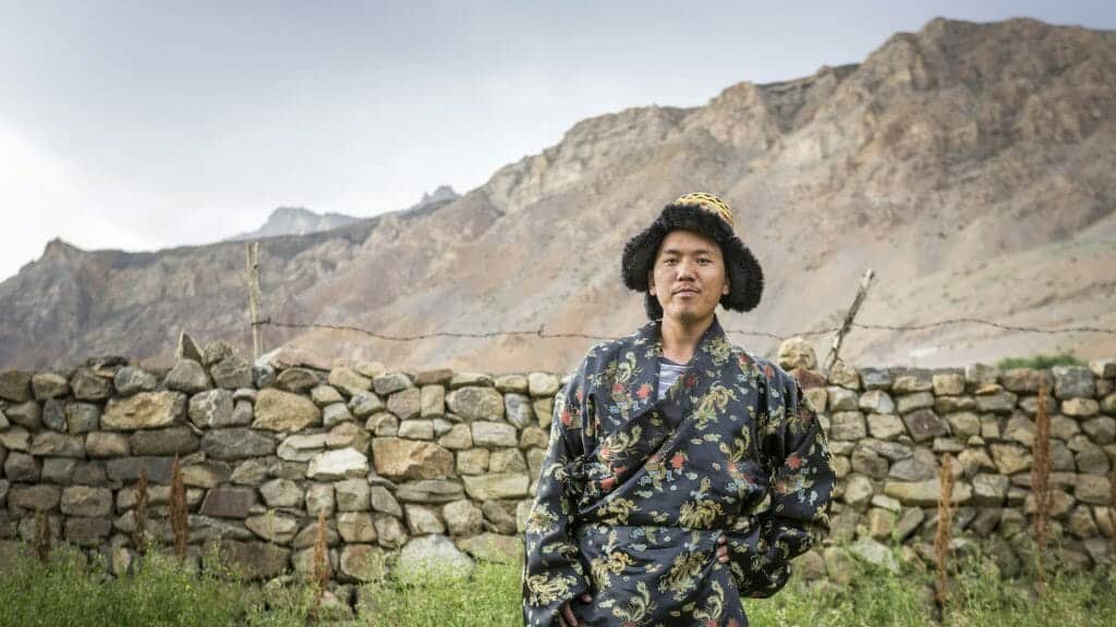 Tribal villager,traditonal dress, Himalayas, Iindia