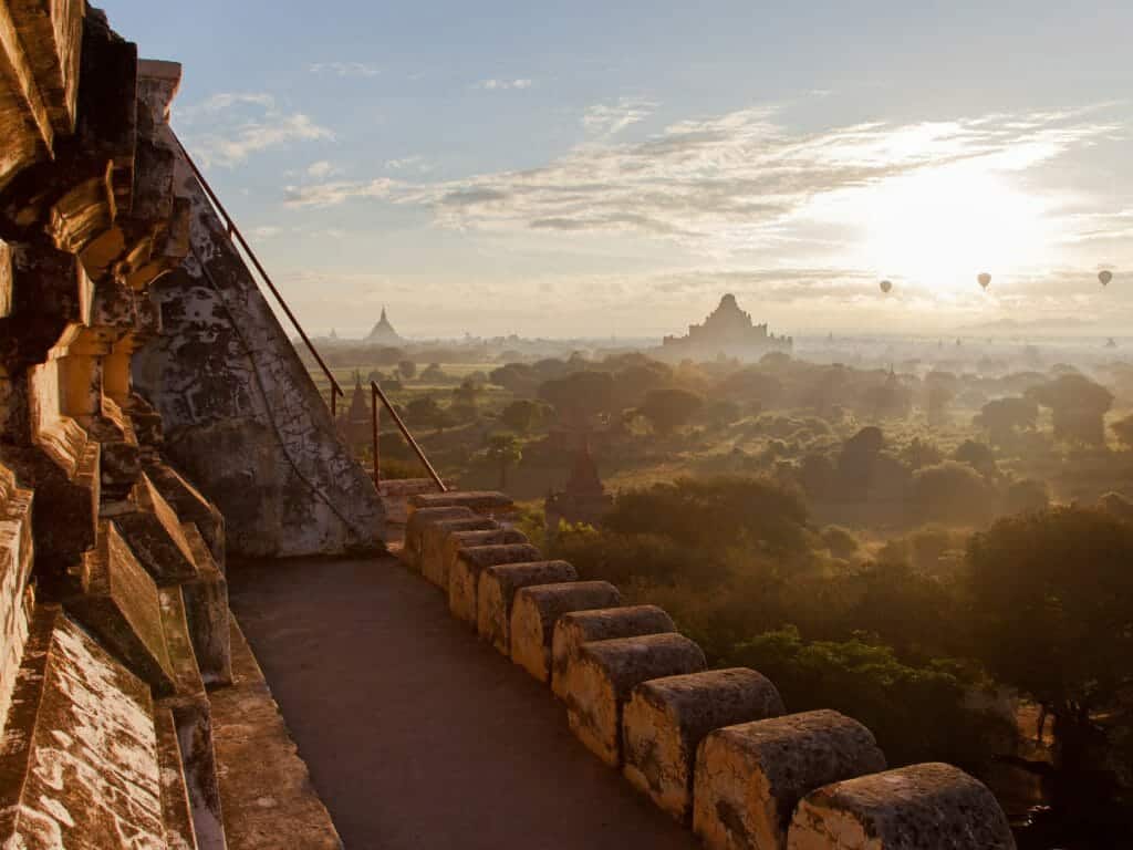 View from a Pagoda, Bagan, Myanmar