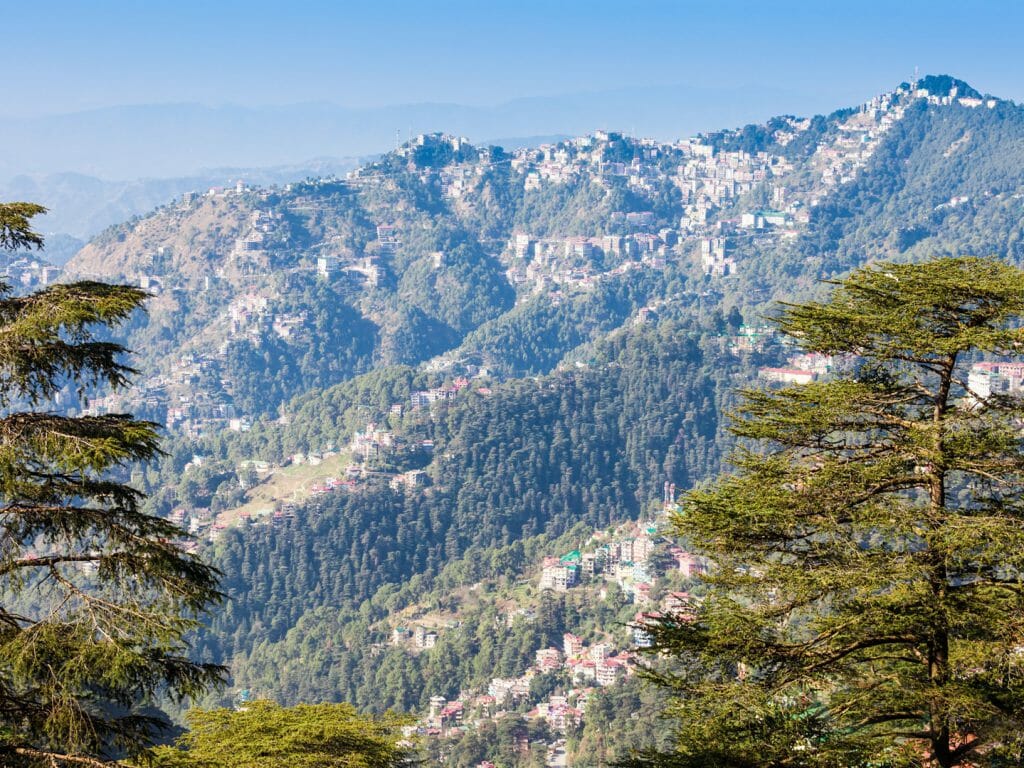 View of Shimla, Himalayas, India