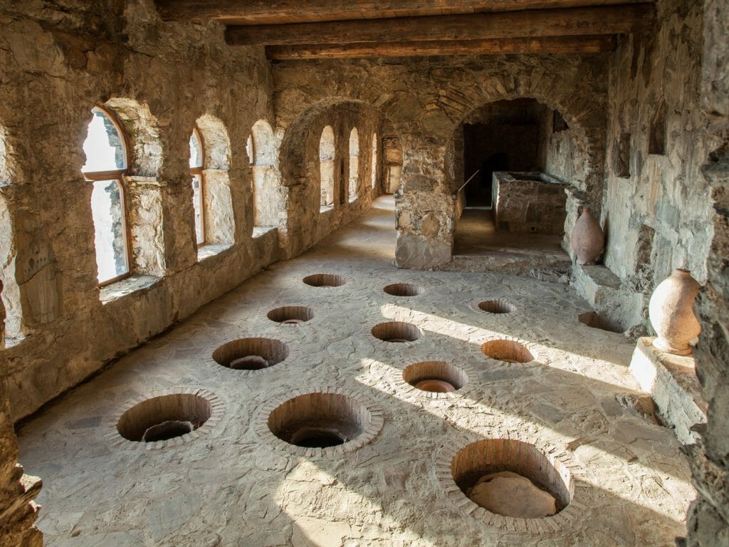 Wine Cellar, Nekreki Monastery Complex, Kakheti, Georgia
