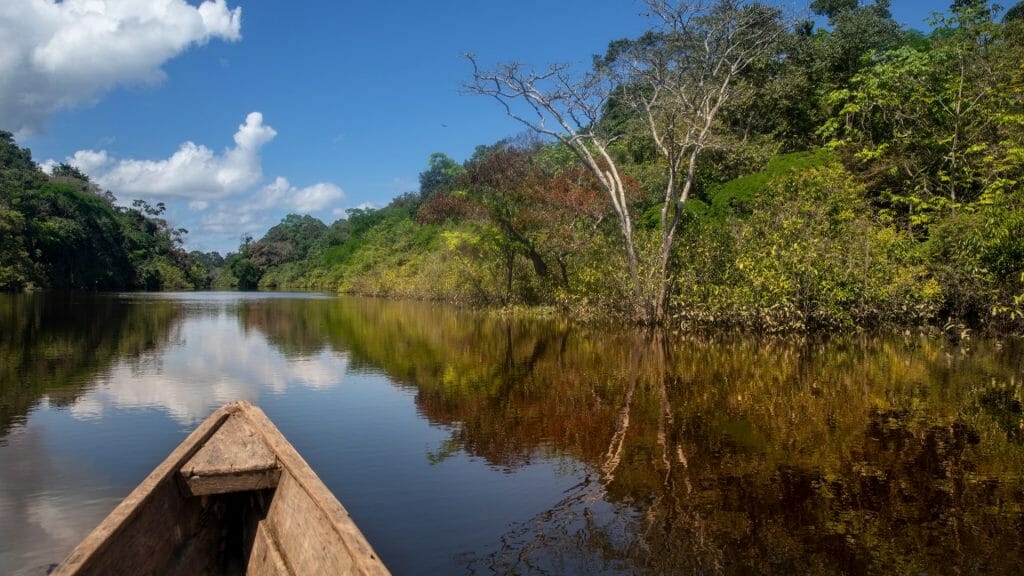 Wooden boat, Leticia, Colombian Amazon