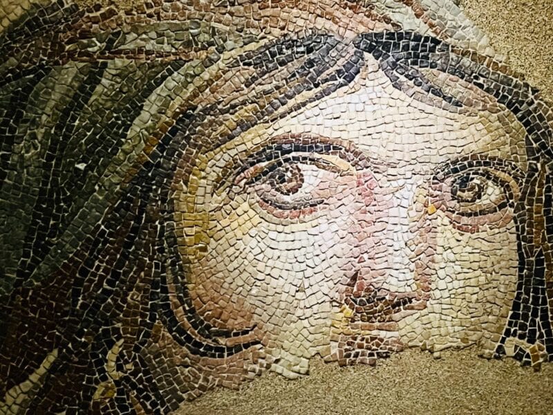 Gypsy girl Mosaic, Gaziantep, Eastern Turkey