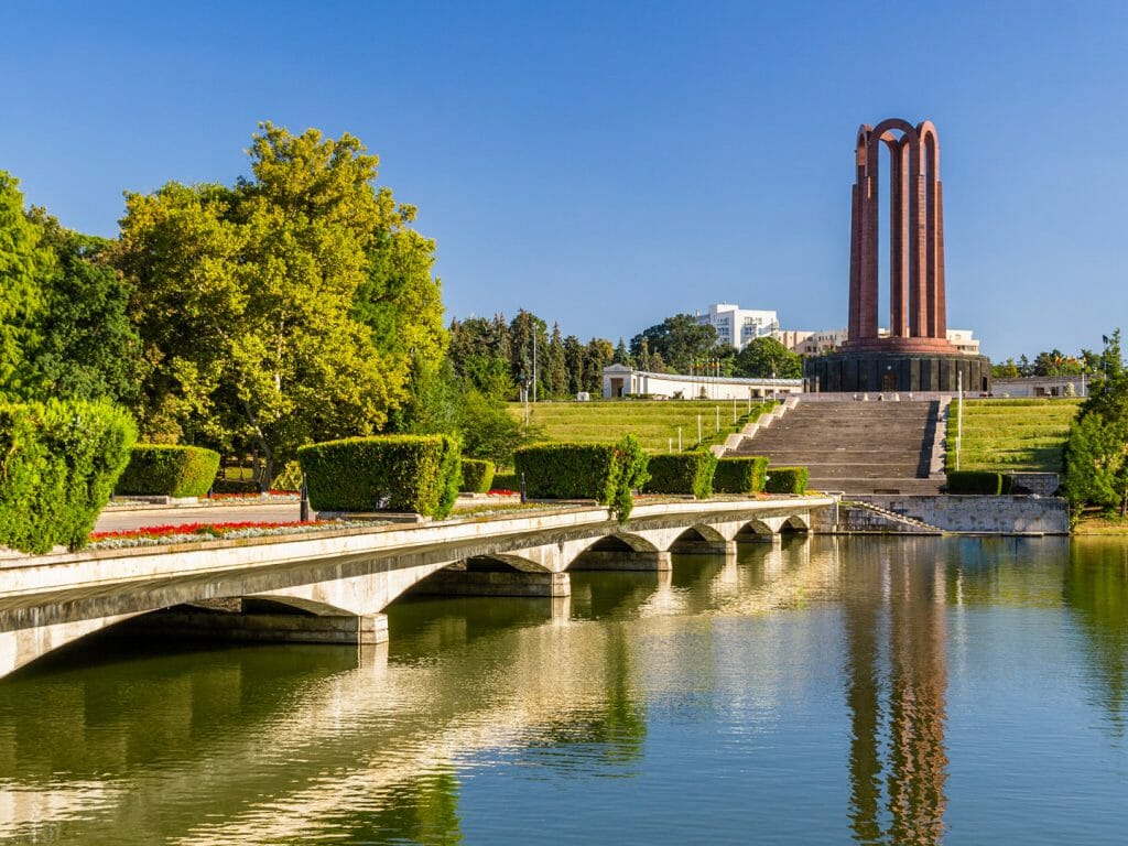 National Heroes Memorial in Carol Park Bucharest, Romania