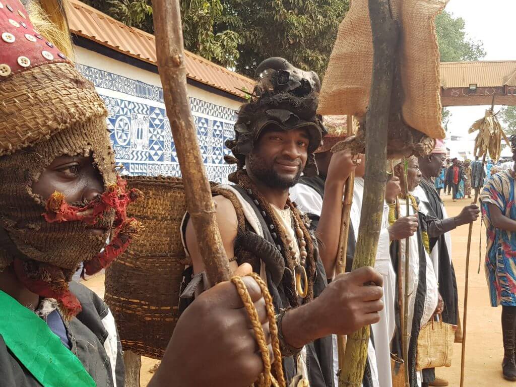 Parade during Nguon, Foumban, Cameroon