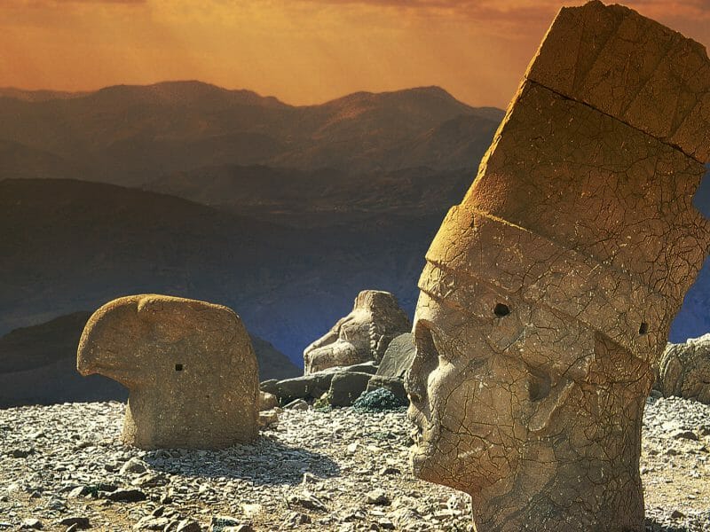 statues on Mount Nemrut in Turkey, UNESCO