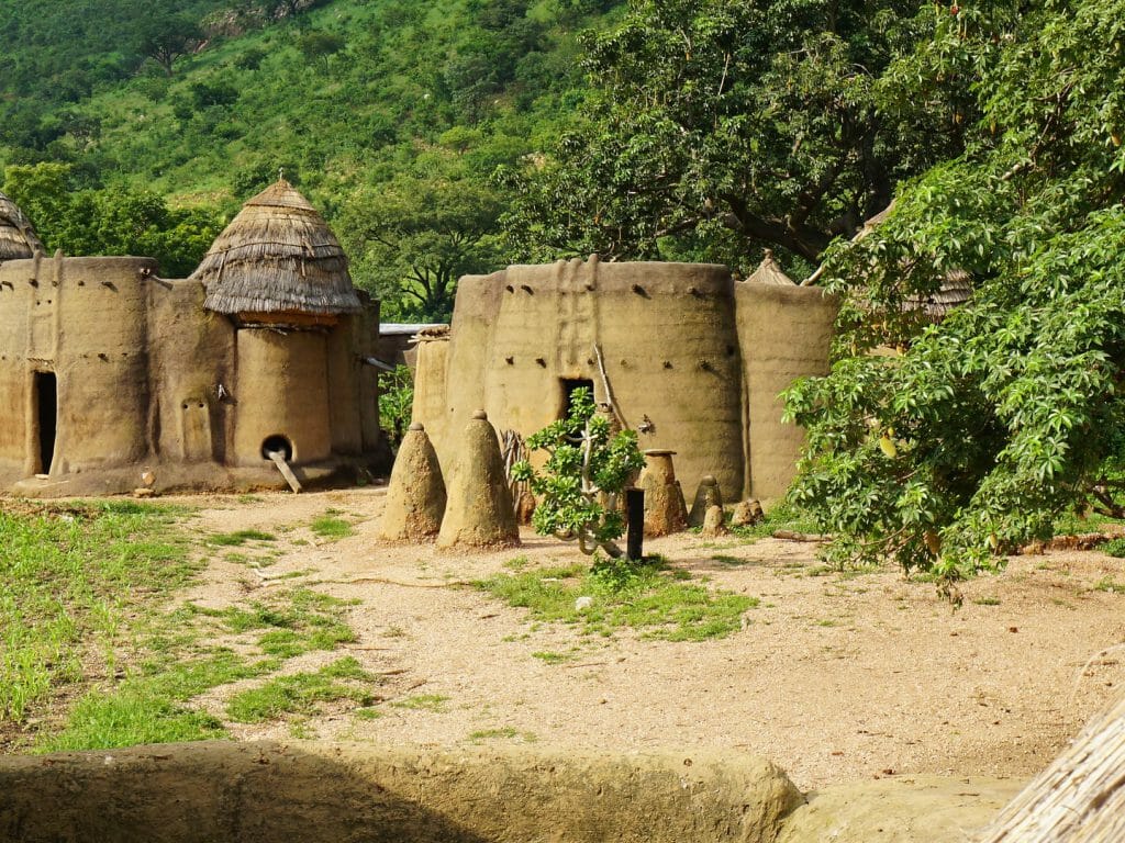 Landscape of Tamberma in togo is part of the UNESCO World Heritage, Togo