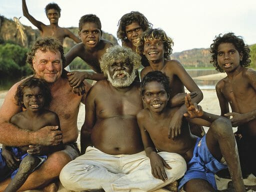 Local Aboriginal people with Sab Lord, Arnhemland, Australia