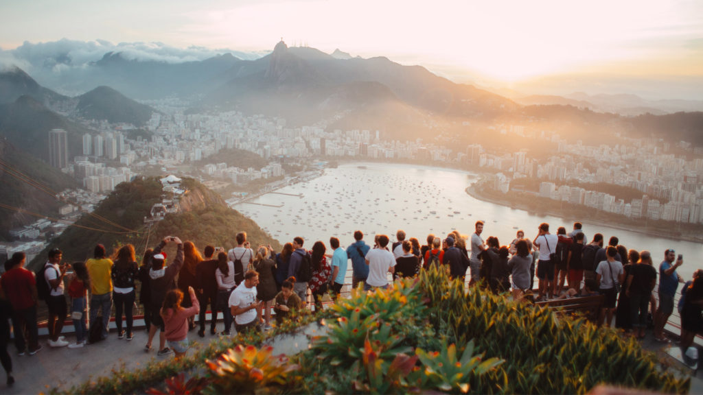 Crowd over Rio de Janeiro