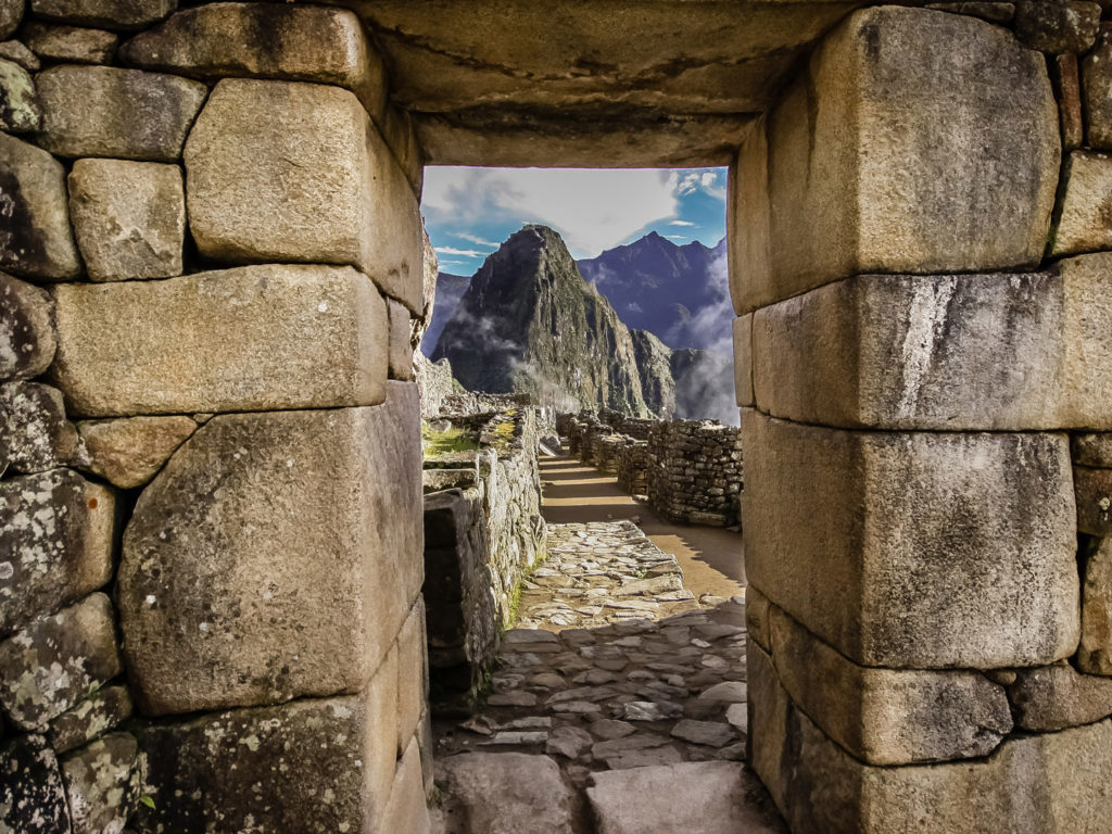 Inca Doorway, Machu Picchu, Sacred Valley, Peru