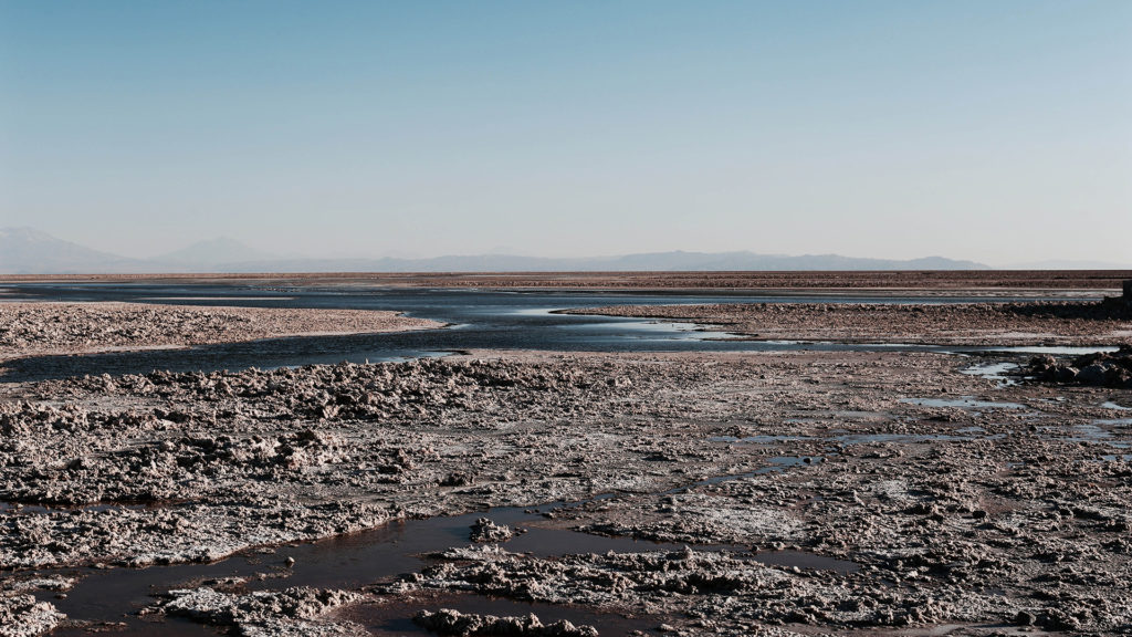 Salt flats, Los Flamencos National Reserve, Atacama Desert, Chile