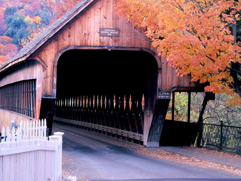 Bridge in Vermont, New England, USA