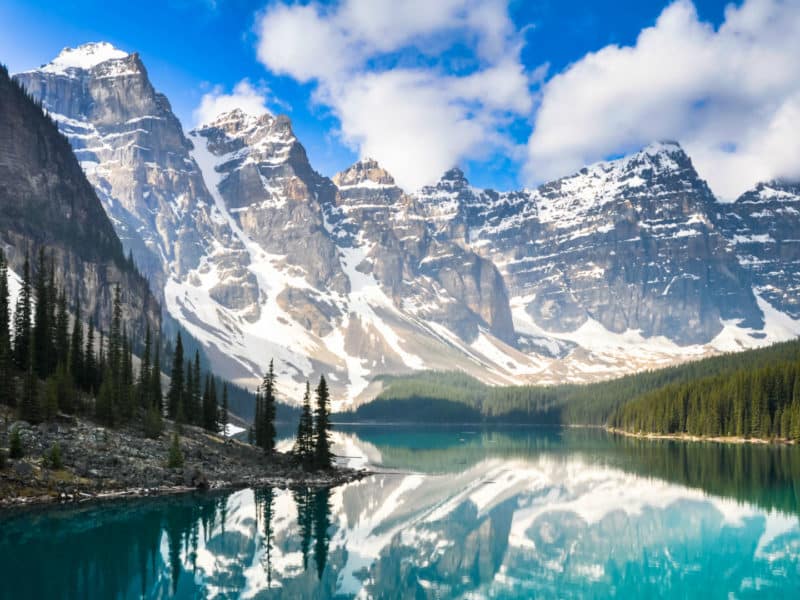 Moraine lake, Rocky Mountains,Canada