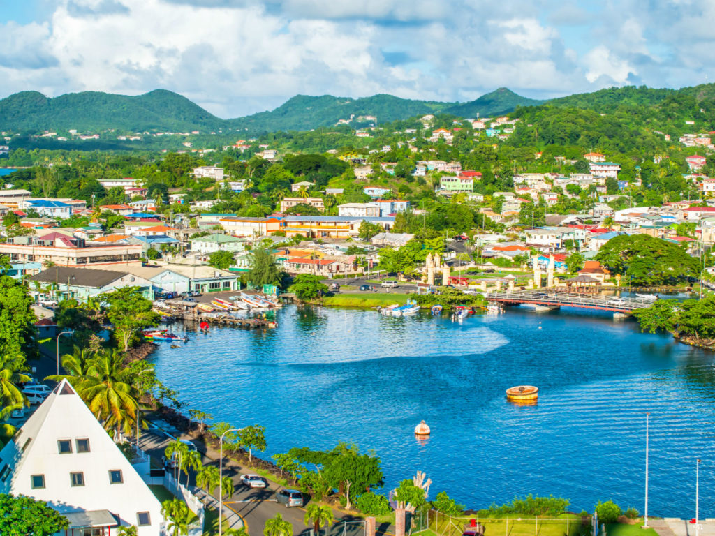 Sea Side Town, Castries, St Lucia, Caribbean