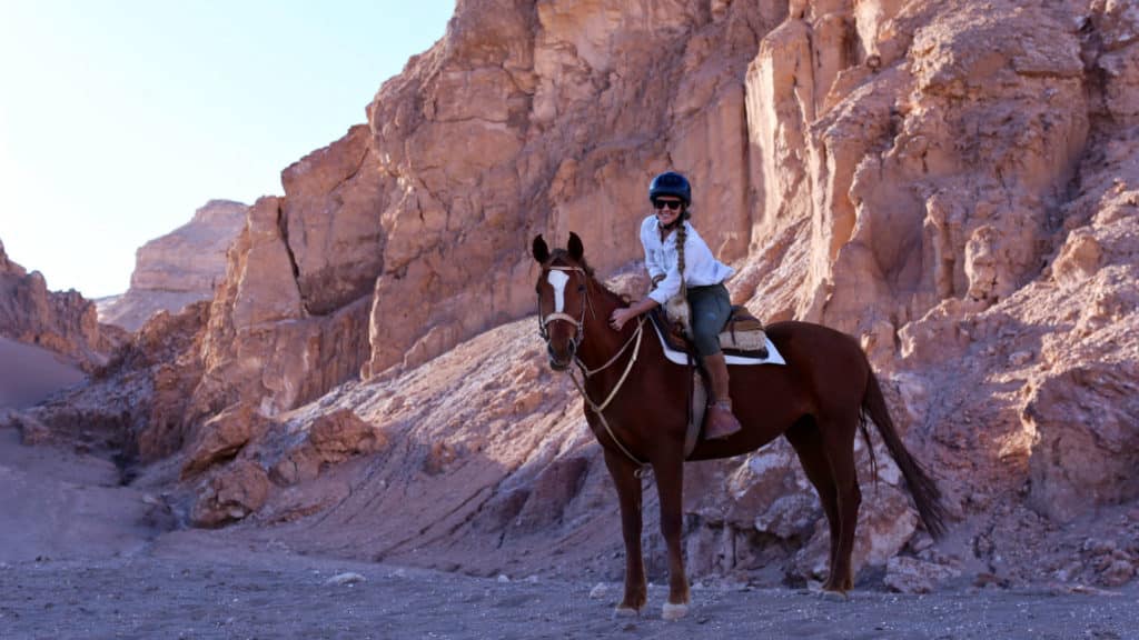 Horse riding close to Moon Valley, Atacama Desert, Chile