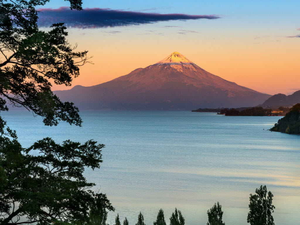 View of Osorno Volcano, Lake District, Chile