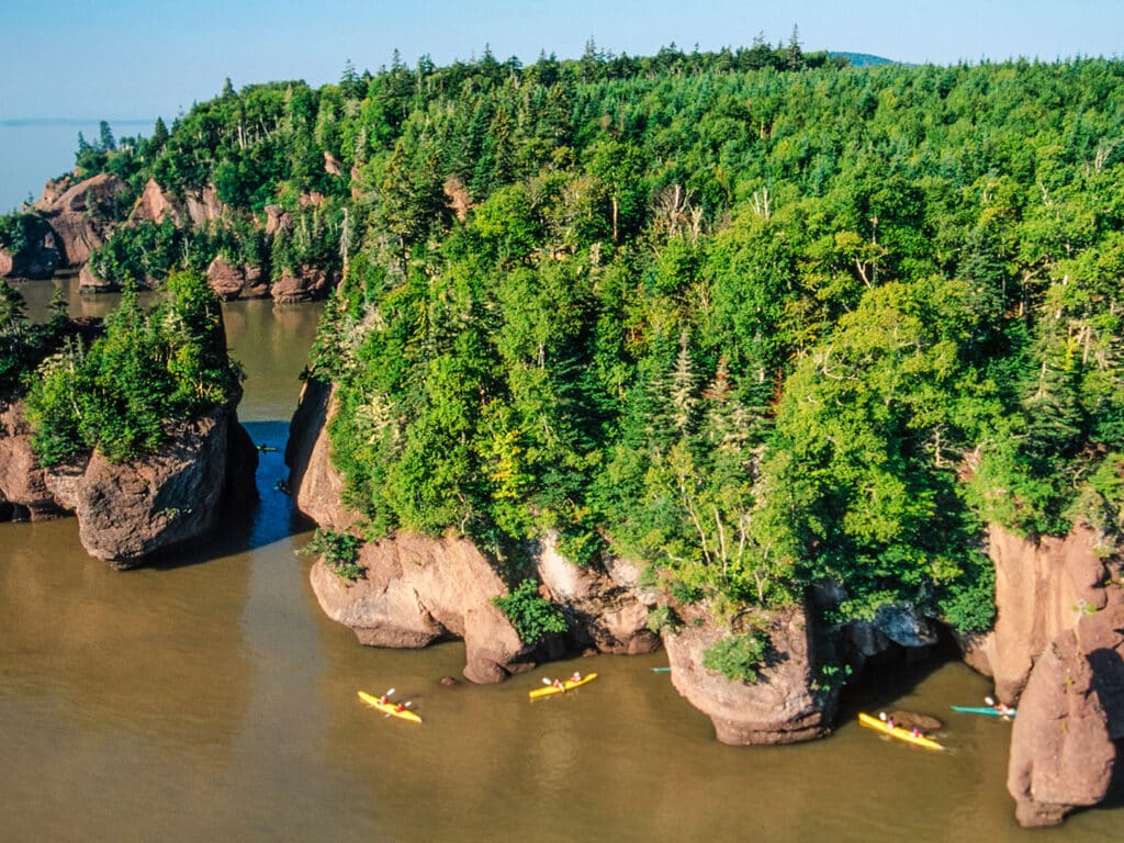 Aerial,Of,Hopewell,Rocks,,New,Brunswick,,Canada