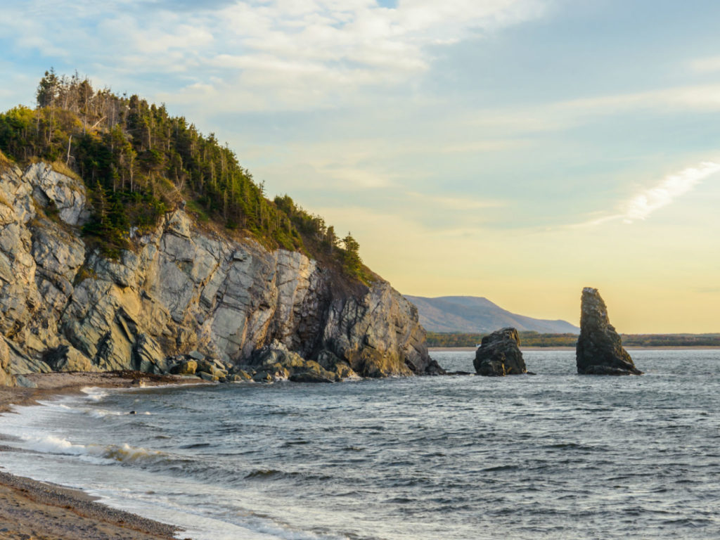 Ocean Shore, Cabot Trail, Cape Breton, Nova Scotia, Canada