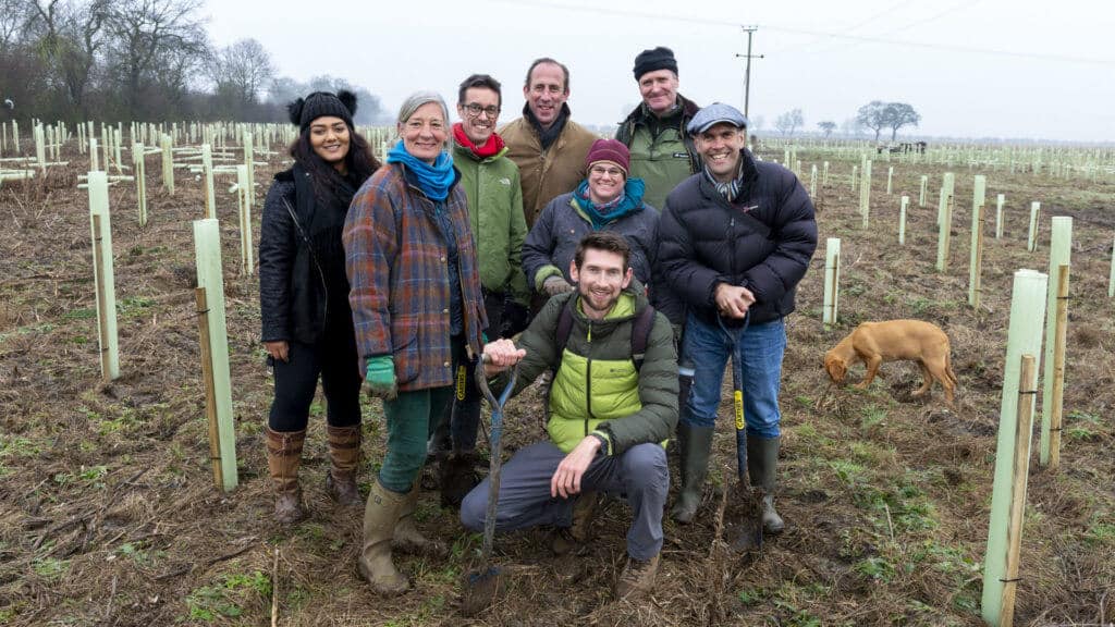 Steppes staff planting our Scunthorpe forest