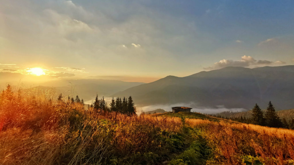 View from Bunea, Carpathian Mountains, Romania